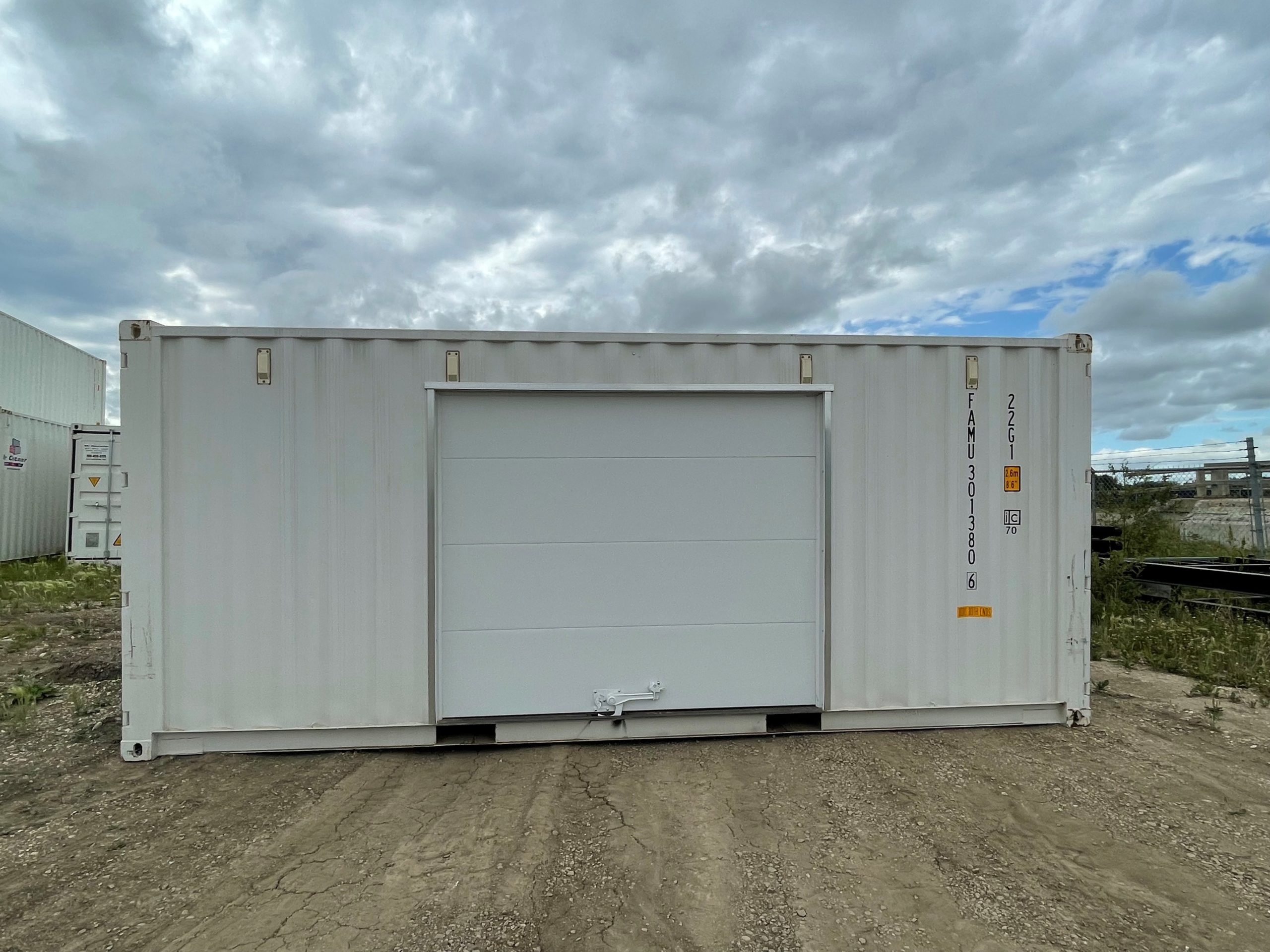 20′ STD (1-Trip) Shipping Container Overhead Door - Custom Cubes