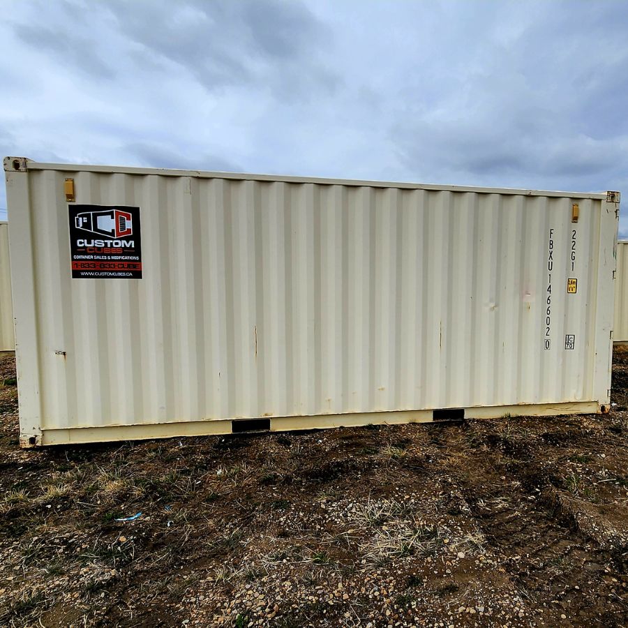 20’ New (1-Trip) Container w/ Shelving on BOTH sides - Custom Cubes