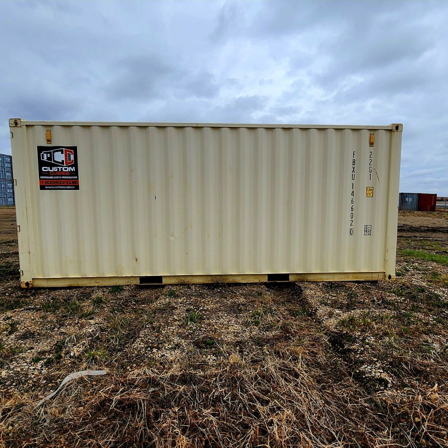 20’ New (1-Trip) Container w/ Shelving on BOTH sides - Custom Cubes